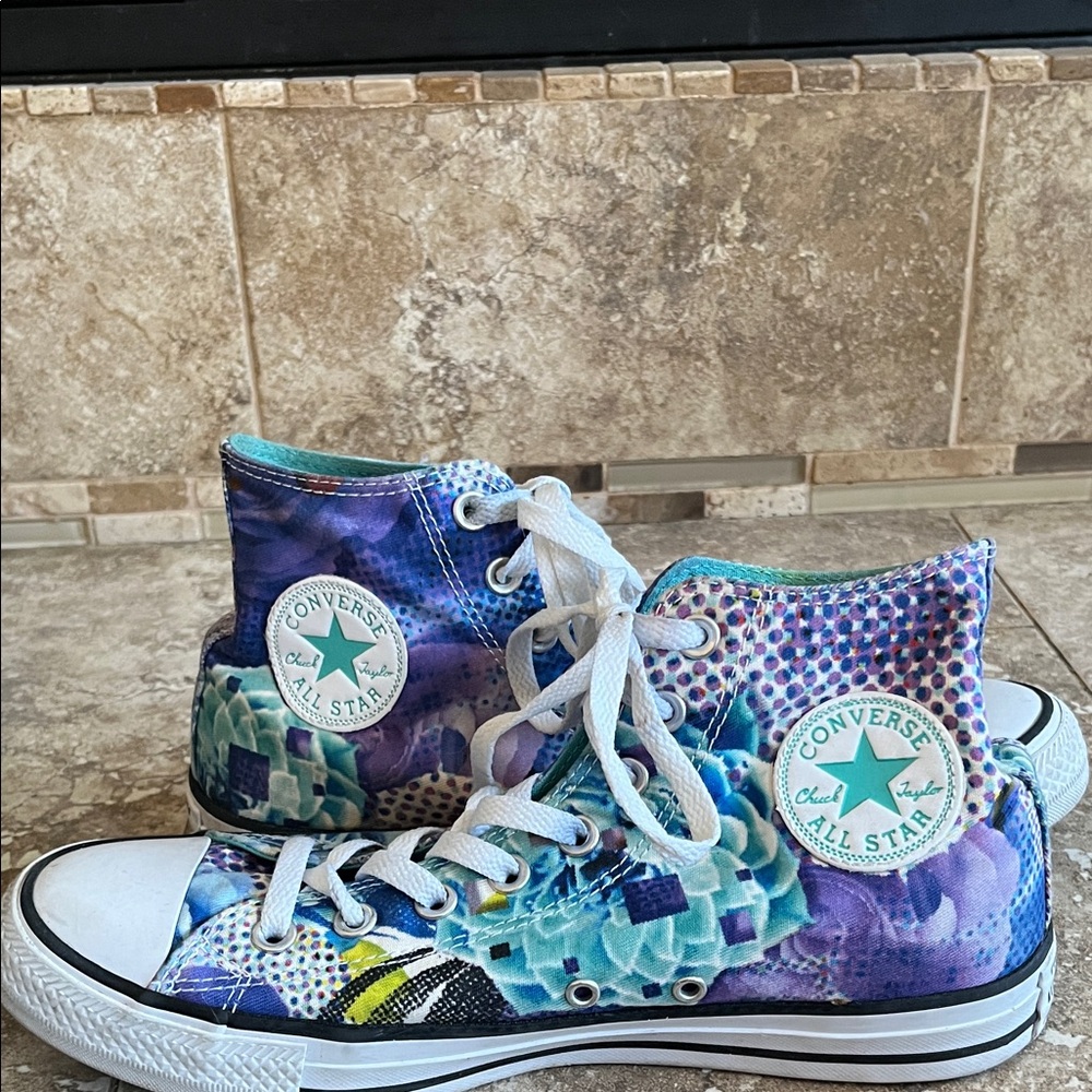 Converse All Star Multicolor High-Top Sneakers with White Accents Women’s 10